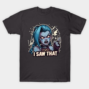 armed and dangerous- jinx powder T-Shirt